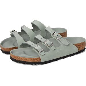 Birkenstock Shoes Florida Hex Pure Sage Nubuck Sandals